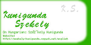 kunigunda szekely business card